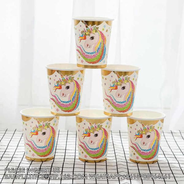 Hot Stamping Unicorn Themed Children'S Birthday Suit Party Supplies Creative Unicorn Party Supplies