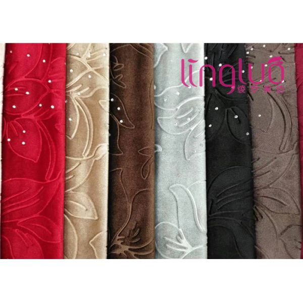 Украшение диаманта ткани драпирования бархата фабрики сразу итальянское выбитое с тканью ТК