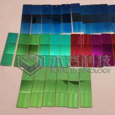 Decorative PVD green color, brass green coatings on Stainless steel panels