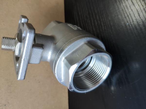2 Piece Type Threaded Stainless Steel Ball Valve Manual / CF8M 1.4408 RPTFE 1000WOG BSPP