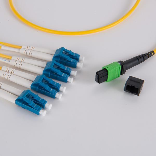 Núcleo do cabo de remendo 8 da fibra ótica da fuga de G657A MPO MTP