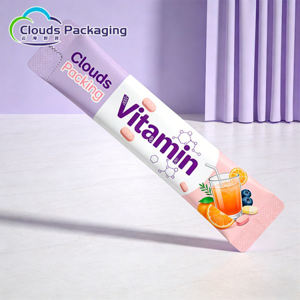 Concentrates Beverages Packaging Film Roll Strip Pouch Food Packaging Film Roll Bag Plastic Back Side Sealed Bags