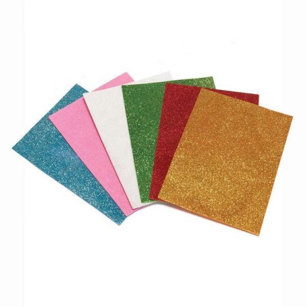 Durable Eva Foam Paper Environmental Friendly ,  Glitter Foam Sheets for DIY