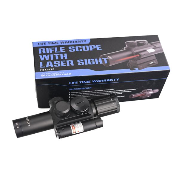 M6 Tactical 4X25 IR Red/Green Sight and 170mm Length Red Dot Laser Scope for Hunting
