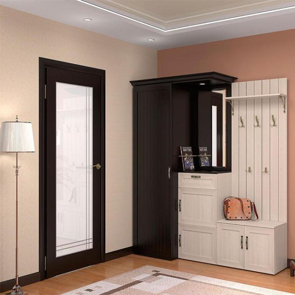 Sound Proof Solid Wood Doors Inswing / Outswing Opening Long Service Life