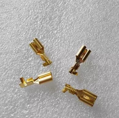 6.3 male and female terminal plug spring / connector / cold terminal copper / hard sheath thickening line