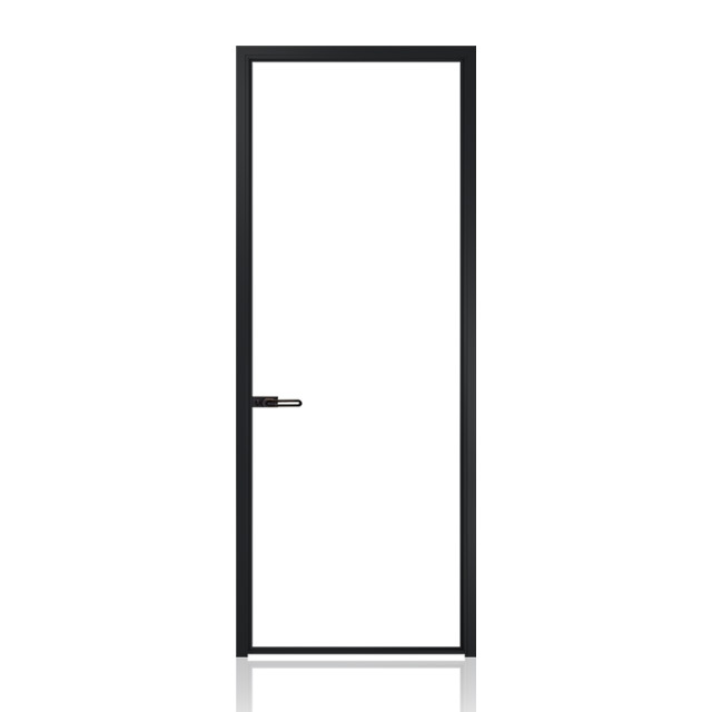Waterproof Aluminum Double Swing Door For Interior Toilet Bathroom Bedroom