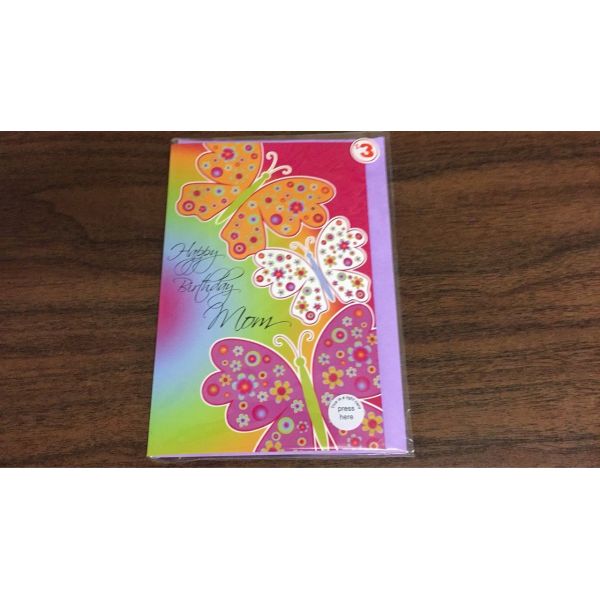 Art Paper Music Greeting Christmas Card Sticker With 2 Sides Printed