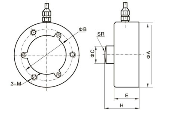 Compression Load Cell, 300kg/500kg/2 ton/10 ton to 30 ton