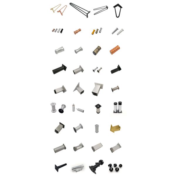 Мебель Chrome живущей комнаты разделяет 190mm l сформировала ногу софы металла