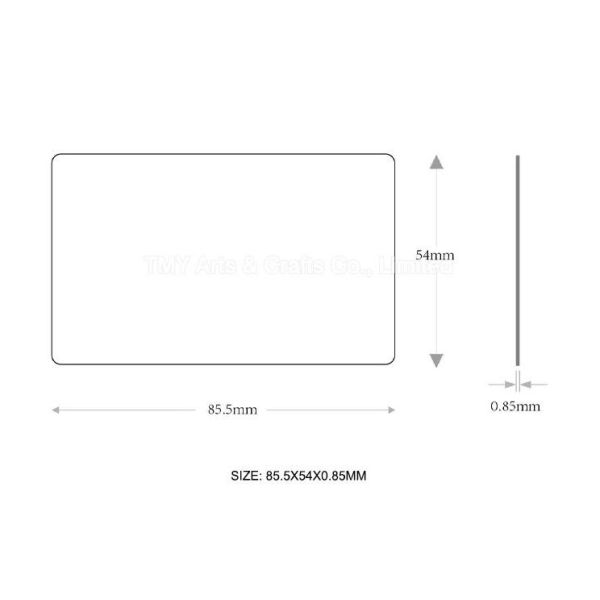 Wholesale Blank Printable PVC NFC Business Card With NFC 213/215/216 Sticker