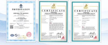 Xiamen Queenly Machine Co., Ltd. Certifications
