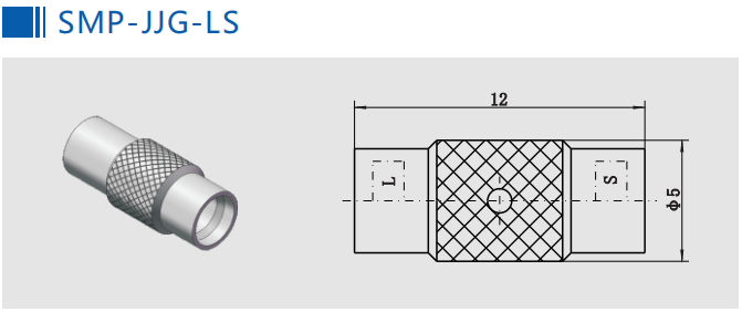 Мужчина SMP к импедансу переходника 50Ohm соединителя коаксиала SMP женскому прямо
