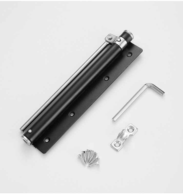 Modern Design Lightweight Stainless Steel Automatic Door Closer Adjustable Speed 180 Opening Invisible Door Spring Bathroom