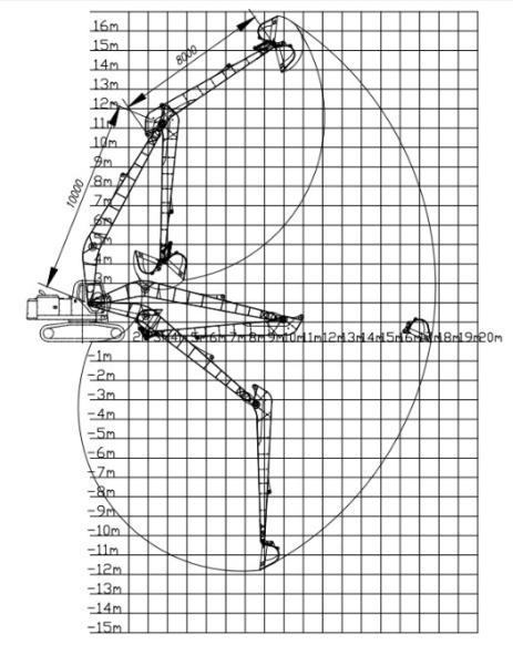 Best Price 22m Long Reach Arm for CAT336