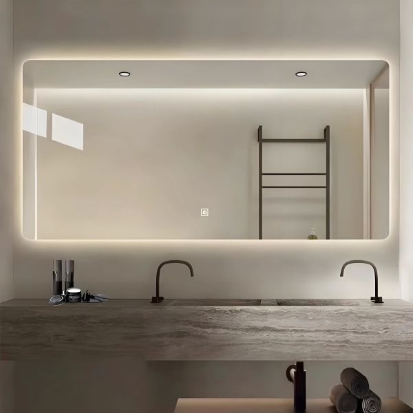 Elegant Floor Length Mirror Glass Sheet Vibrant Colors For Home Decor