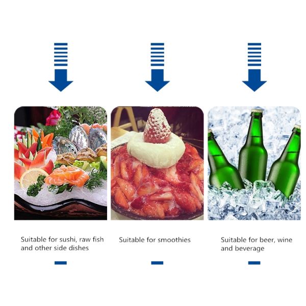 Water Cooled 110lbs Daily Output Commercial Bar Ice Maker for Hotel