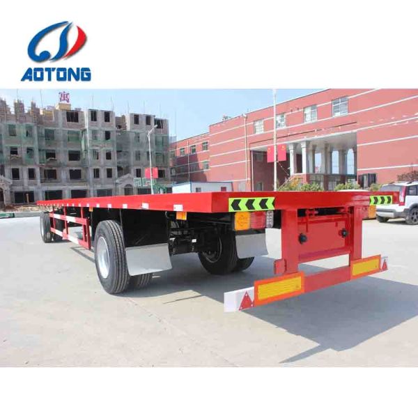 Система торможения двойной воздушной камеры полный прицеп для сельскохозяйственного трактора 20-40 тонн плоский прицеп