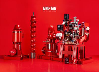 NMFIRE 100~7500 GPM Bomba de incêndio de turbina vertical Bomba de água de combate a incêndios