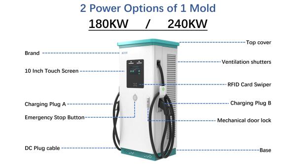 Smart EV Charger Station Public Commercial DC Fast  CHAdeMO 180-240KW