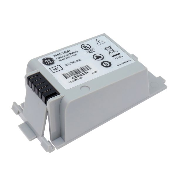 GE MAC1600 ЭКГ Машинная батарея 14,8В 2,3Ач 37Wh REF 2032095-001