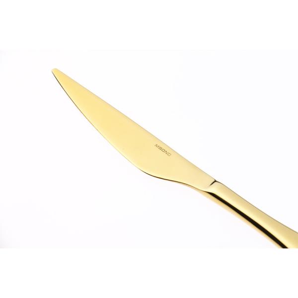 Smooth Edges Rose Gold 206mm 1810 Stainless Steel Fork And Spoon Set