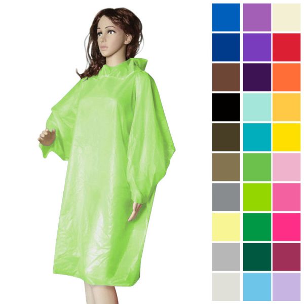 Polyester PVC équipement météorologique humide 170T 180T manteau de pluie pour ouvriers de la construction