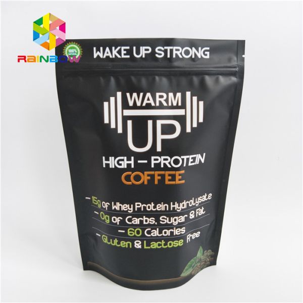 Гуссет стороны бумаги Крафт стоит вверх мешки кофе, загерметизированное печатание полиэтиленовых пакетов изготовленное на заказ