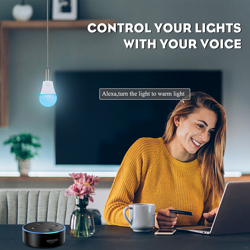 Электрическая лампочка 80ra Wifi домашнего голоса Stepless Dimmable умная