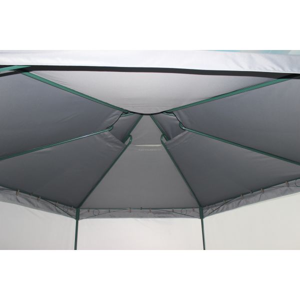 Outdoor Waterproof Garden Canopy Pergola with Customized Colors Hexagonal Double Roof