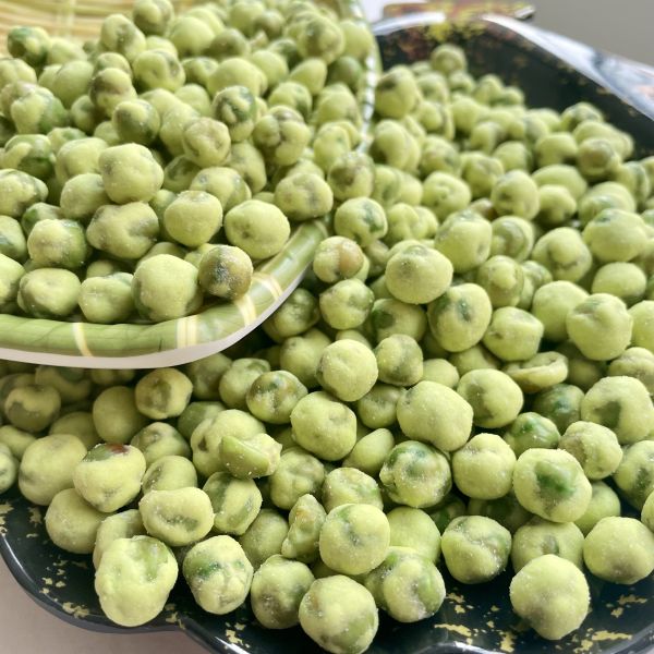 Super Resistance Green Pea Snack Corn Starch Wasabi Coated Peas