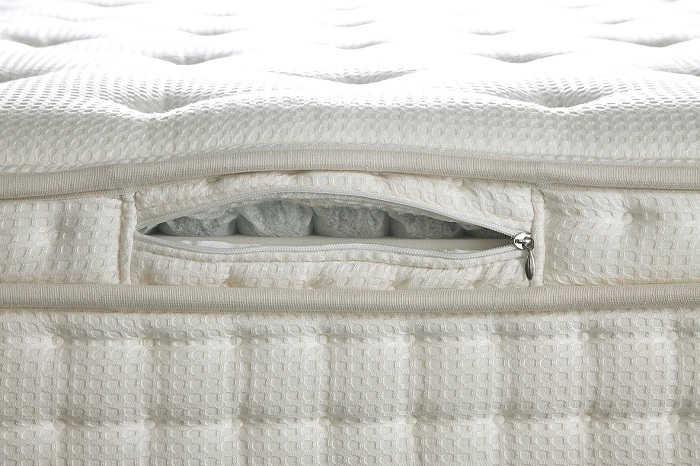 Micro Latex Pocket Coil Mattress Silent Motion Isolation Latex Pressure Relief