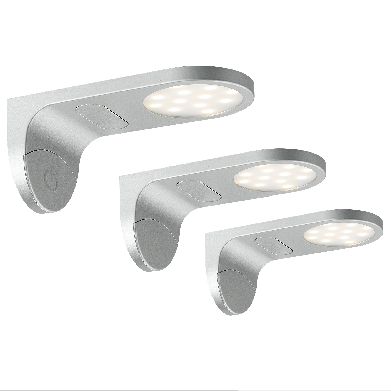 IP23 80 Ra 3 Kits Touch Sensor LED Kitchen Light for Cabinet Corner and Shelf