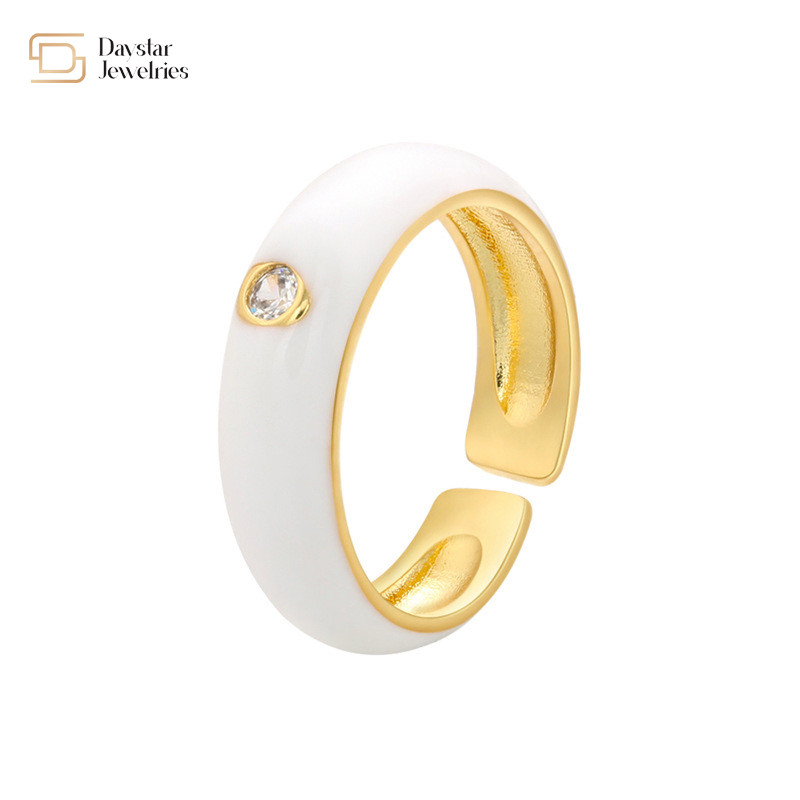 Масло простого циркона коренастое капая звенит регулируемые ювелирные изделия лета