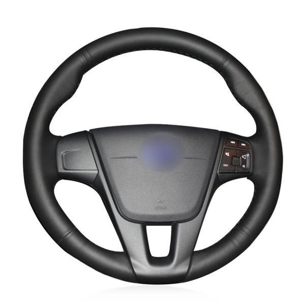 Leather Suede Steering Wheel Cover for Volvo C70 S40 S60 S80 V40 V50 V60 V70 2014 XC60 XC70 XC90