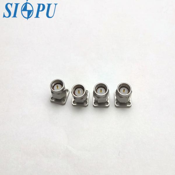 Micro Flange Installation Of Stainless Steel SMA RF Connector For Microstrip Applications At 18GHZ