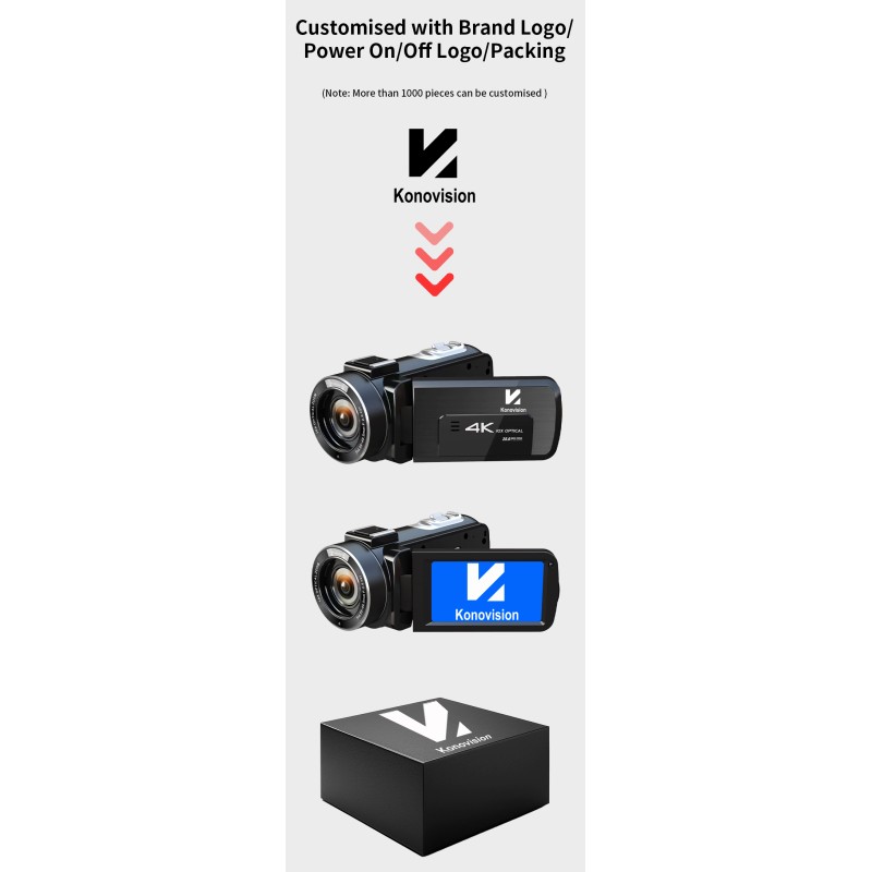 4K 30MP 10X Optical Zoom Video Camera Camcorder 3.0 Inch IPS Touch Screen With Wifi&Remote Control&Anti-Shake&Macro Vlog Camera