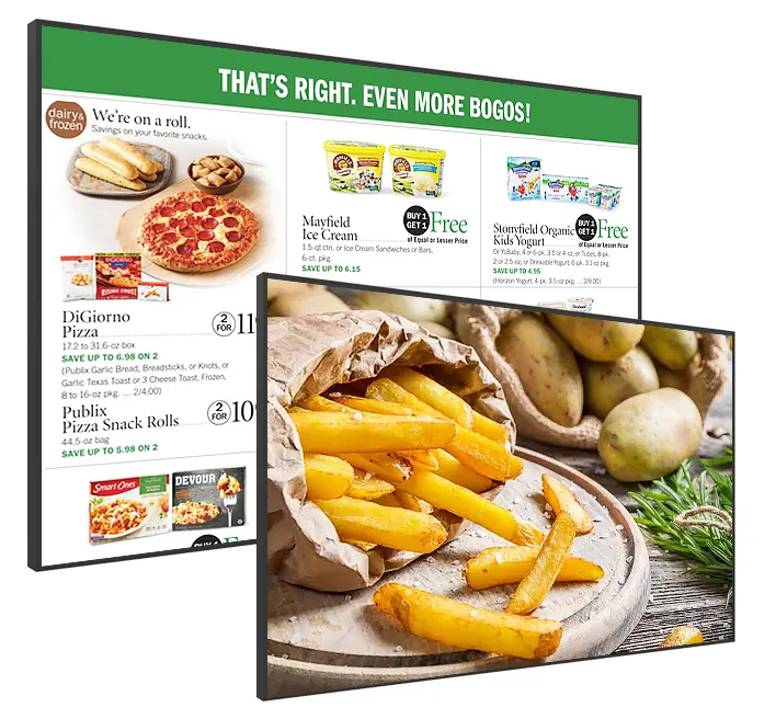 Fhd Размер 55 дюймовый экран LCD на стенке 1920x1080