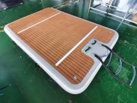 Sup da nadada e pesca da esteira portátil inflável 4x2x0.2m da doca