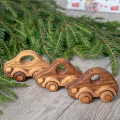 OEM ODM Handmade Wooden Toys Cars For Toddlers With Smooth Edges