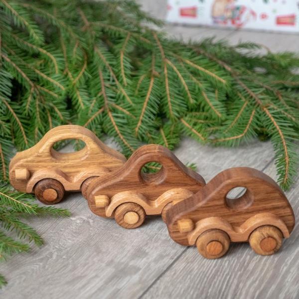 OEM ODM Handmade Wooden Toys Cars For Toddlers With Smooth Edges