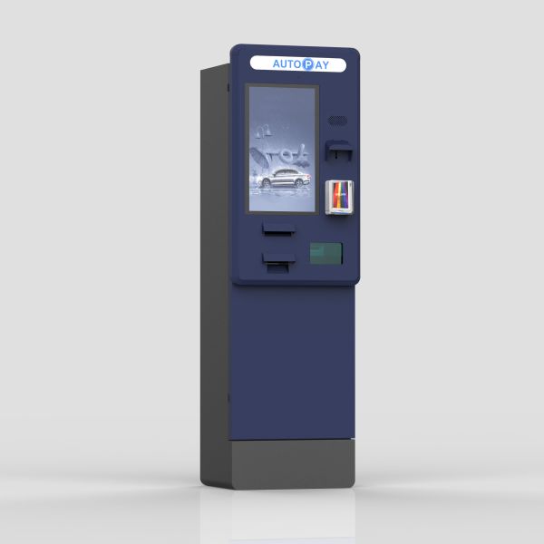 Outdoor Cash Payment With Banknotes & Coin QR Scanner Receipt Printer Touch Screen
