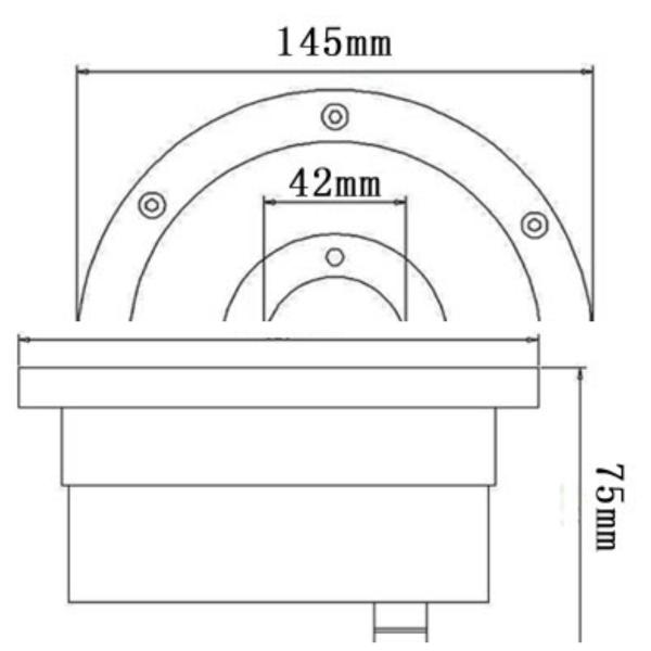50000 horas de luzes subaquáticas da fonte de 145mm 12V 9W