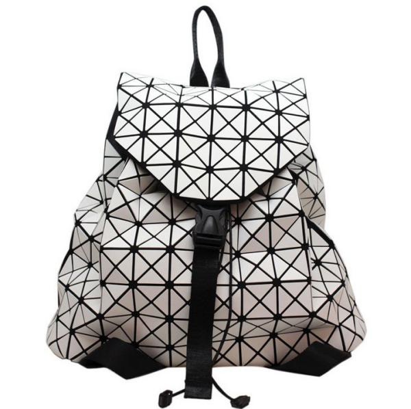 2016 European and American women new fashion diamond geometric triangle backpack