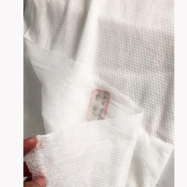 Do poliéster 100% da viscose 35gsm Spunlace tela 100% de tecelagem não