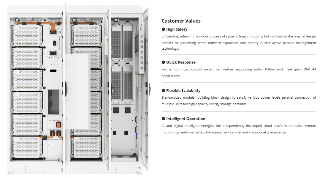 241kwh Integrated Battery Energy Storage Cabinet all in one system EnerArk-Mini 60kw output