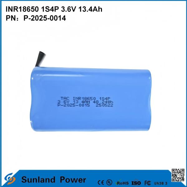 THE INR18650 1S4P 3.6 V 13.4 AH BATTERY CAN BE USED IN MEDICAL DEVICES POWER DRILLS ELECTRIC SCREWDRIVERS ELECTRIC SAWS LAPTOPS TABLETS WIRELESS EARPHONES SMART DOOR LOCKS,