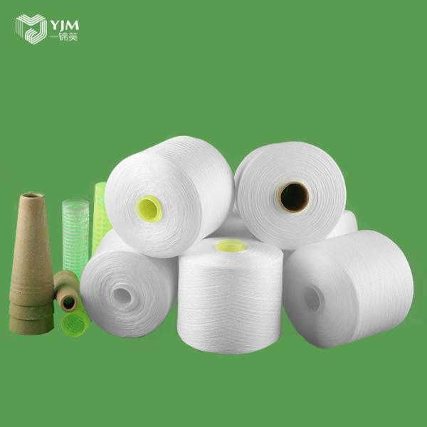 50/2 TFO Raw White Bright Virgin Ring Spun Polyester Yarn For Sewing Thread in Bangladesh