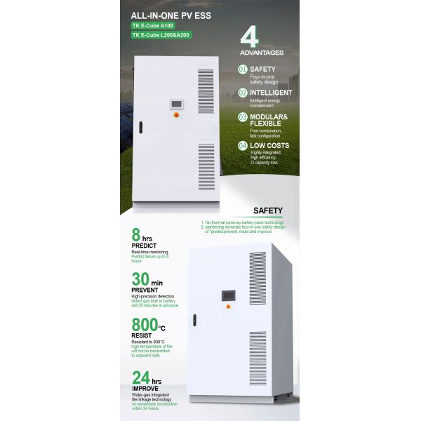 RS232 Industrial and Commercial Energy Storage System Within 6000 Times Cycle Life