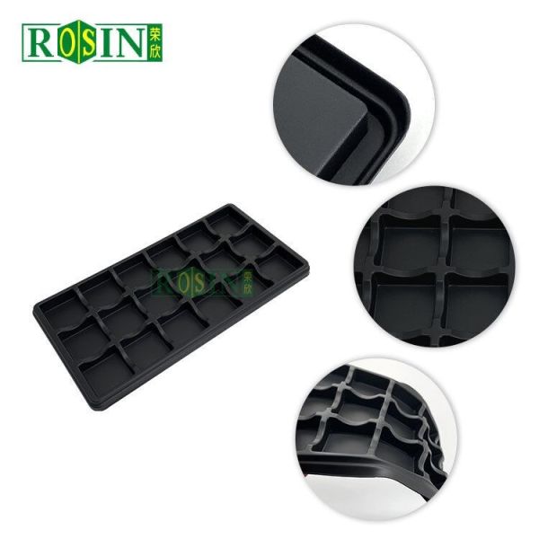 Custom 5 Cavity Chocolate Insert Trays Disposable Blister PP With Clear Lid